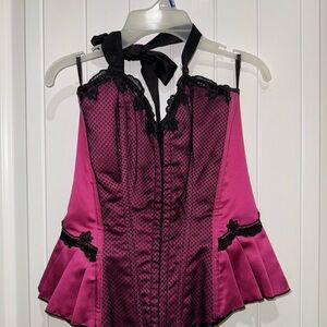 Frederick's of Hollywood Black Lace Corset